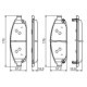 Set placute frana fata BOSCH JEEP COMMANDER GRAND CHEROKEE III 3.0D-5.7 10.04-12.10 Inaltime 57.2 mm Latime 176.0 mm Grosime 18.8 mm