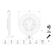 Disc frana BOSCH