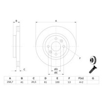 Disc frana BOSCH