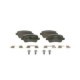 Set placute frana spate BOSCH pentru FIAT CROMA 1.9D/2.4D 06.05-12.11, inaltime 46.6 mm, latime 105.5 mm, grosime 16.8 mm