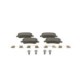 Set placute frana spate BOSCH pentru FIAT CROMA 1.9D/2.4D 06.05-12.11, inaltime 46.6 mm, latime 105.5 mm, grosime 16.8 mm