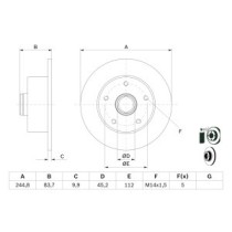 Disc frana BOSCH