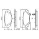 Set placute frana spate BOSCH pentru MAZDA 3, 3/HATCHBACK 1.5-2.5 07.13, inaltime 44.3 mm, latime 101.5 mm, grosime 13.8 mm