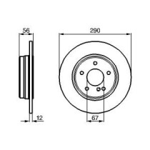 Disc frana BOSCH