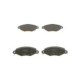 Set placute frana fata BOSCH NISSAN KUBISTAR PEUGEOT 306 306/HATCHBACK 1.4 1.5D 04.93-10.09 47.2 mm 131.0 mm 17.3 mm