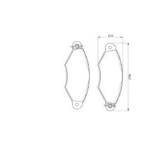 Set placute frana,frana disc BOSCH