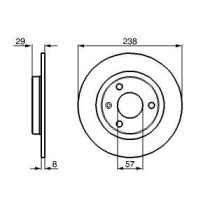 Disc frana BOSCH