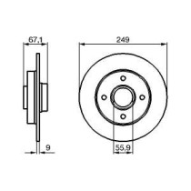 Disc frana BOSCH