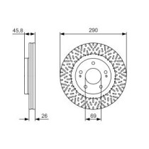 Disc frana BOSCH