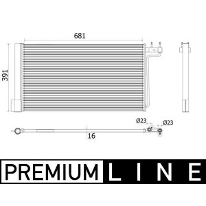 Condensator, climatizare MAHLE