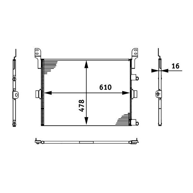 Condensator, climatizare MAHLE