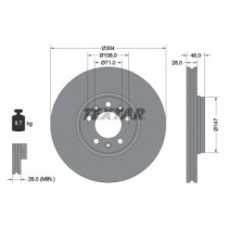 Disc frana TEXTAR