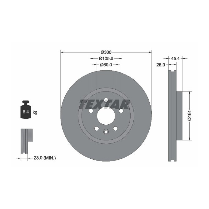 Disc frana TEXTAR