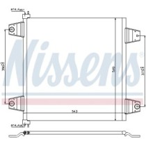 Condensator, climatizare NISSENS