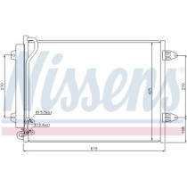 Condensator, climatizare NISSENS