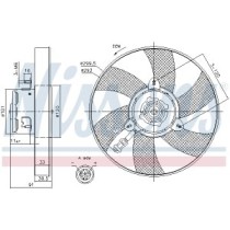 Ventilator, radiator NISSENS