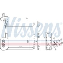 Schimbator caldura, incalzire habitaclu NISSENS