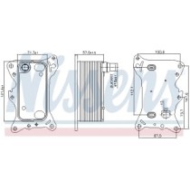 Radiator ulei, ulei motor NISSENS