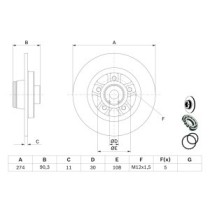 Disc frana BOSCH