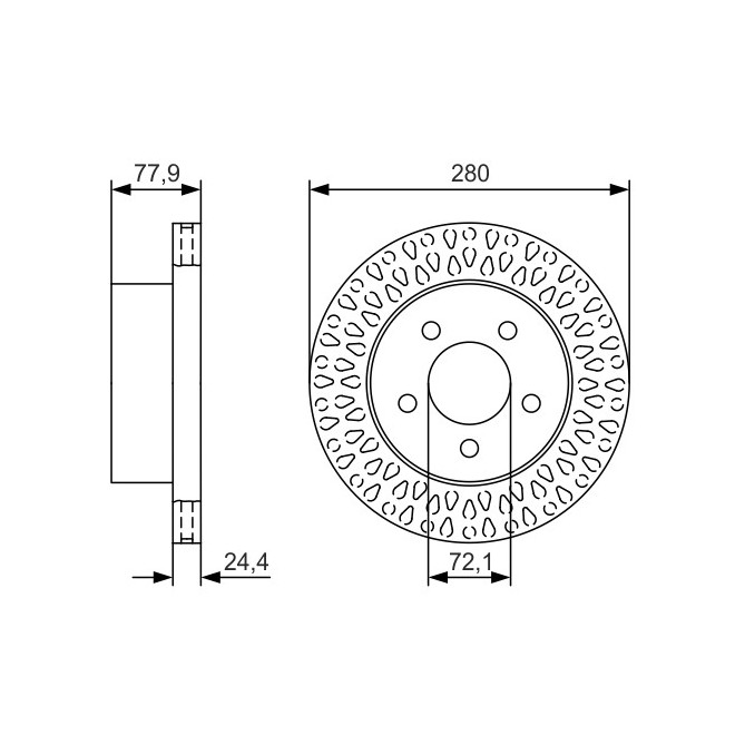 Disc frana BOSCH