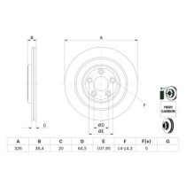 Disc frana BOSCH