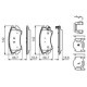 Set placute frana fata BOSCH pentru CHEVROLET CAMARO, MALIBU; MG MARVEL R; OPEL ASTRA J, INSIGNIA A, ZAFIRA C 66.7mm x 142.0mm x 18.8mm