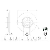 Disc frana BOSCH