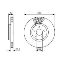 Disc frana BOSCH