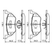 Set placute frana,frana disc BOSCH