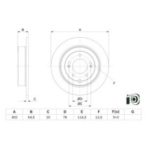 Disc frana BOSCH