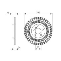 Disc frana BOSCH