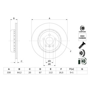 Disc frana BOSCH