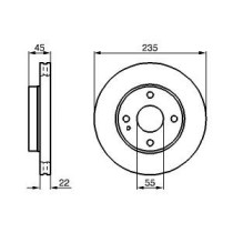 Disc frana BOSCH