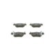 Set placute frana spate BOSCH pentru OPEL ASTRA G, ASTRA G CLASSIC, ASTRA G/KOMBI, ZAFIRA A 1.2-2.2D 42.6mm x 104.9mm x 16.5mm