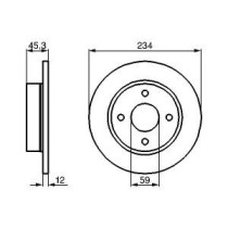 Disc frana BOSCH