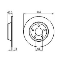 Disc frana BOSCH