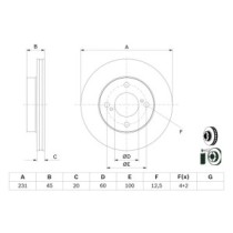 Disc frana BOSCH