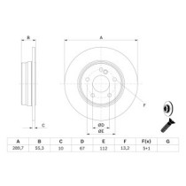 Disc frana BOSCH