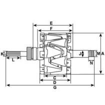 Rotor,alternator HC-CARGO