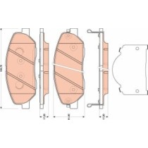 Set placute frana,frana disc TRW MOTO