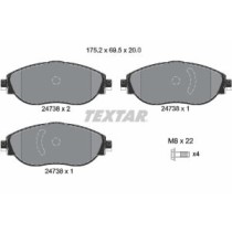 Set placute frana,frana disc TEXTAR