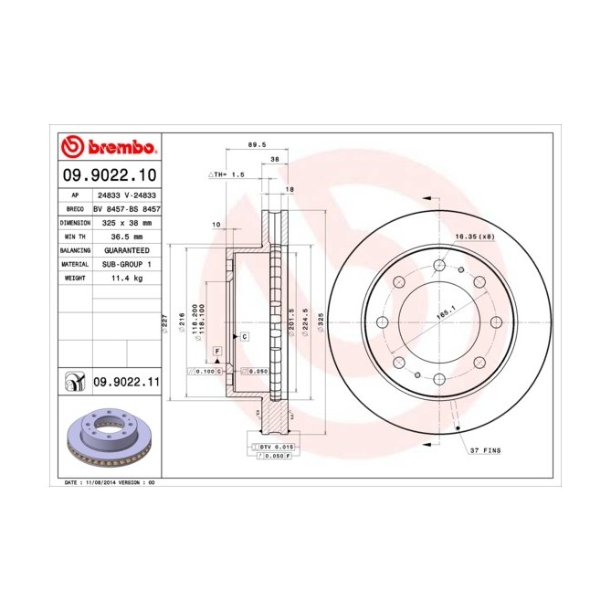 Disc frana BREMBO