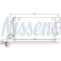 Condensator, climatizare NISSENS