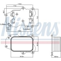 Radiator ulei, ulei motor NISSENS