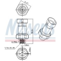 Comutator presiune, aer conditionat NISSENS