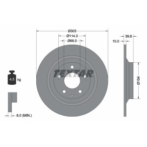 Disc frana TEXTAR