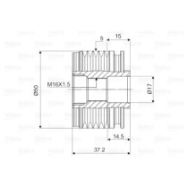 Fulie, alternator VALEO