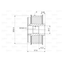 Fulie, alternator VALEO