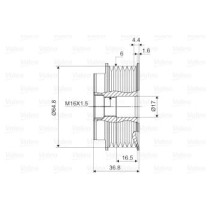 Fulie, alternator VALEO