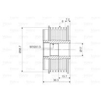 Fulie, alternator VALEO